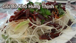 Gỏi bò khô Hưng Thịnh Nha Trang