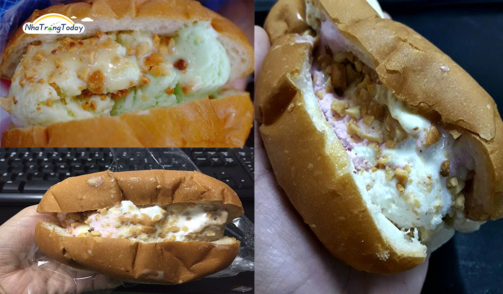 Bánh mì kẹp kem Nha Trang